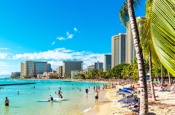 写真:ワイキキビーチ
