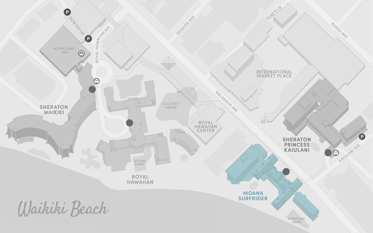 モアナサーフライダーウェスティンリゾート&スパ マップ